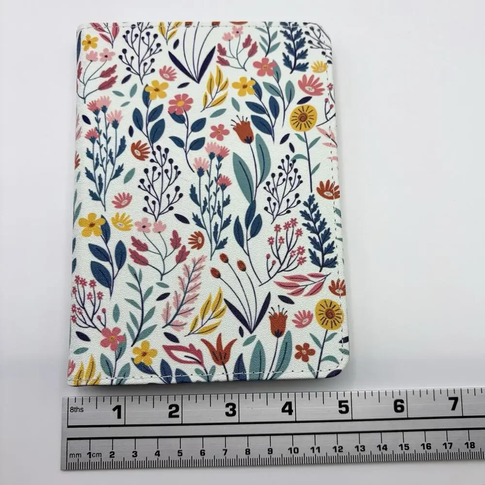 Kindle Paperwhite Case 6.8 by MOKO For 11th Generation, White Multicolor Flowers